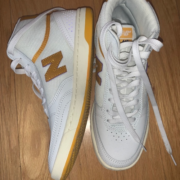 New Balance 440 High White/Yellow - Picture 1 of 2